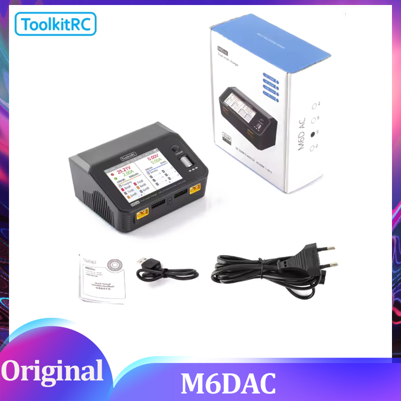 Toolkitrc M6Dac Smart Charger - ToolkitRC M6DAC Pengisi Daya dan Pengosong