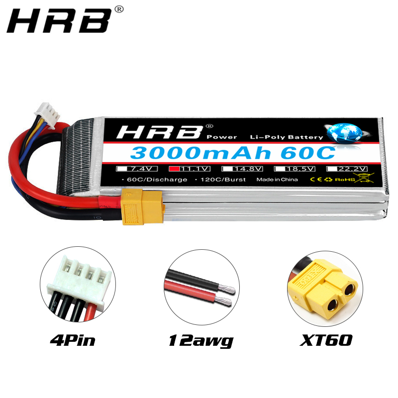 Baterai Lipo HRB 2S 3S 4S 6S 5 - 4S Lipo Battery 14.8V 6000Mah ulasan dan harga